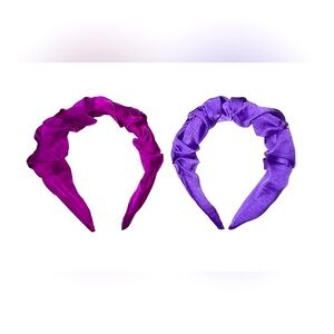 Set of Two Purple Headbands